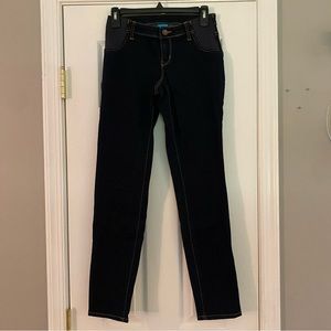 Old Navy Maternity Skinny Jeans Side Panel Below Belly Dark Wash Size 2